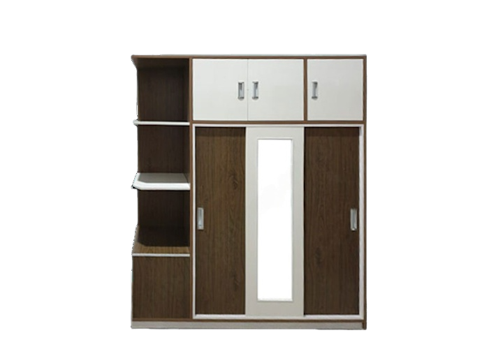 Tủ lùa 3 cánh + kệ kiếng ngoài - Ecoplast